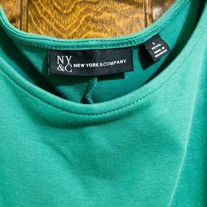 Emerald green cotton dress.